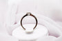 Bague 49 Bague solitaire serti clos en or blanc avec diamant 0,35 ct 58 Facettes 240328