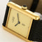 Montre Cartier Tank Must - Montre en argent plaqué or, cadran muet crème 58 Facettes A1163.
