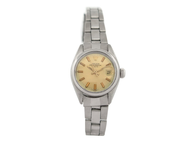 Montre vintage montre ROLEX lady date 6917 acier 26mm bracelet oyster autimatique 58 Facettes 273363