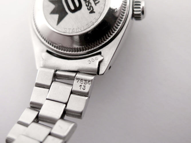 Montre vintage montre ROLEX lady date 6917 acier 26mm bracelet oyster autimatique 58 Facettes 273363