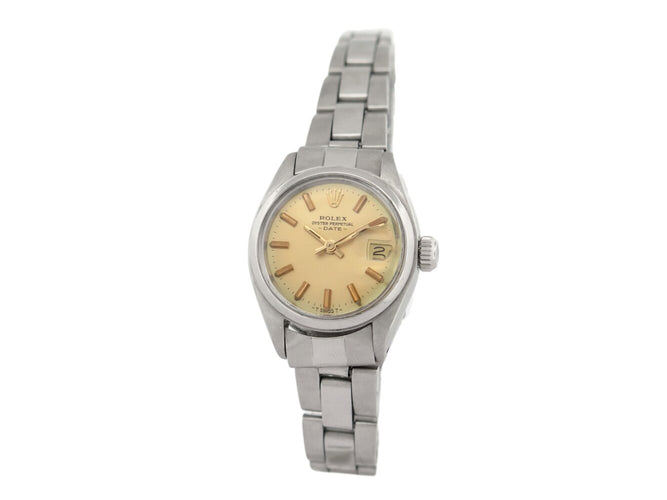 Montre vintage montre ROLEX lady date 6917 acier 26mm bracelet oyster autimatique 58 Facettes 273363