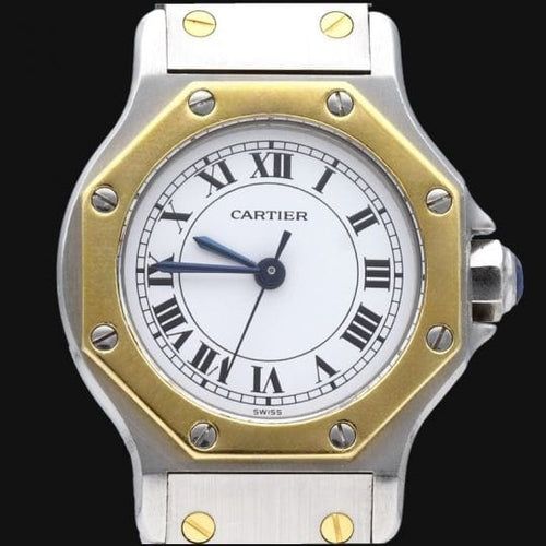 Montre Cartier Montre Santos Ronde Octagon 58 Facettes MT45905