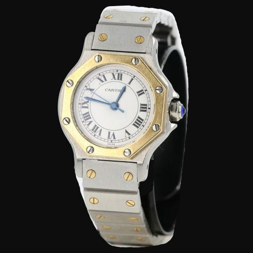 Montre Cartier Montre Santos Ronde Octagon 58 Facettes MT45906