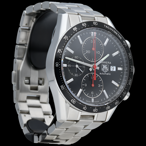 Montre TAG Heuer Carrera - Montre chronographe Calibre 16 en acier 58 Facettes MT45874