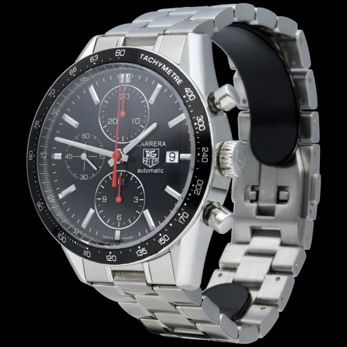 Montre TAG Heuer Carrera - Montre chronographe Calibre 16 en acier 58 Facettes MT45874