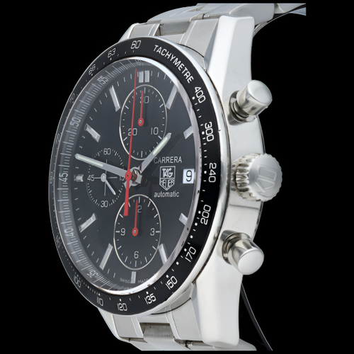 Montre TAG Heuer Carrera - Montre chronographe Calibre 16 en acier 58 Facettes MT45874