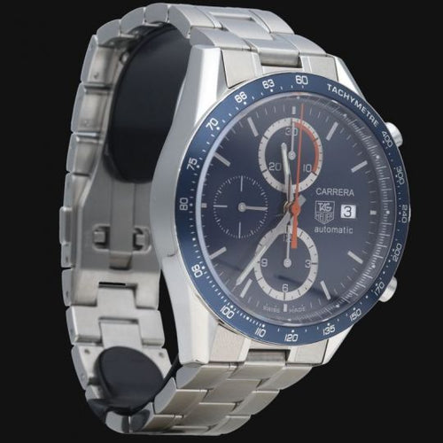 Montre TAG Heuer Carrera Calibre 16 - Montre chronographe en acier 58 Facettes MT45875