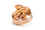 Bague 55 Bague Art nouveau en or jaune 18 carats avec rubis et diamants taille rose 58 Facettes 23142