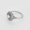 Bague 55 Élégante bague de style Art Déco en or blanc et diamants 58 Facettes B260008