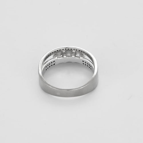 Bague 53 Bague Trilogie en or blanc et diamants 58 Facettes B260017