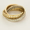 Bague 51 CARTIER - Superbe et Rare Bague « Trinity » trois ors 58 Facettes B250618