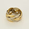 Bague 55 CHRISTOFLE - Belle bague en or jaune et argent 58 Facettes B250658