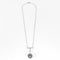 Collier Ravissant collier de style Art Deco en or blanc et saphir de synthèse 58 Facettes B260111