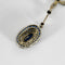 Collier Ravissant collier de style Art Deco en or blanc et saphir de synthèse 58 Facettes B260111