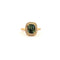 Bague 49 Compagnie des gemmes - Bague en or jaune 18 carats, saphir vert et diamants 58 Facettes Cdg