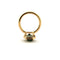 Bague 49 Compagnie des gemmes - Bague en or jaune 18 carats, saphir vert et diamants 58 Facettes Cdg