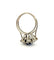 Bague 52 Bague fleur ancienne en or blanc 18 carats, diamants et saphir 58 Facettes 90830/ac12717
