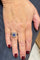 Bague 52 Bague fleur ancienne en or blanc 18 carats, diamants et saphir 58 Facettes 90830/ac12717
