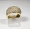 Bague 51 Bague bandeau pavée de diamants en or jaune 18 carats 58 Facettes 280