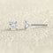 Boucles d'oreilles Puces d'oreilles Alpha Or blanc et Diamants 58 Facettes 66000167