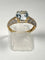 Bague 55 Bague ajourée en or jaune et or blanc 18 carats, topaze et diamants 58 Facettes 279