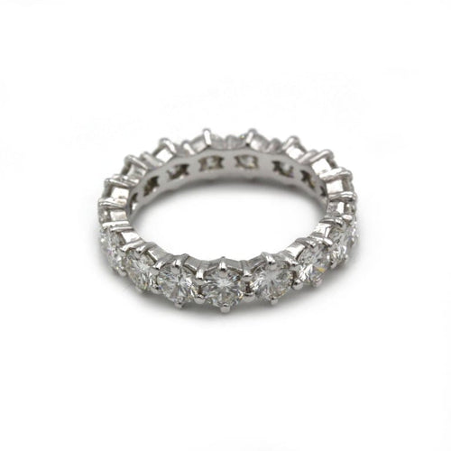 Bague 52 Alliance américaine - Bague en or blanc 750‰ et diamants 58 Facettes 260075R