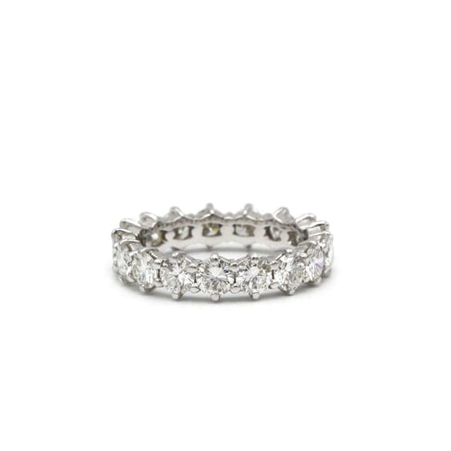 Bague 52 Alliance américaine - Bague en or blanc 750‰ et diamants 58 Facettes 260075R