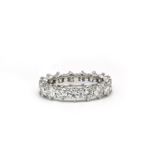 Bague 52 Alliance américaine - Bague en or blanc 750‰ et diamants 58 Facettes 260075R