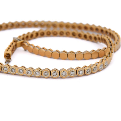 Collier Collier vintage - Collier en or jaune 18 ct et diamants 58 Facettes CL108 (00249)