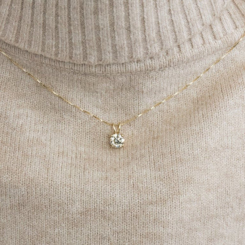 Collier Collier avec pendentif 1,25 cts solitaire Or jaune et Diamant 58 Facettes 58FCDV6940-2