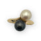 Bague 48 Bague toi & moi en or jaune 750 avec perles 58 Facettes 149066877