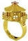 Bague 52 Tournaire Pagode - Bague en or jaune 58 Facettes 123577.03