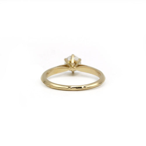 Bague 53 Solitaire - Bague en or jaune 750 et diamant 0,55 ct 58 Facettes 260016SP