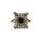 Bague 60 Bague ancienne en or jaune 750 et argent 925, saphir et diamants 58 Facettes 260017SP