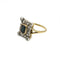 Bague 60 Bague ancienne en or jaune 750 et argent 925, saphir et diamants 58 Facettes 260017SP