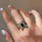 Bague 60 Bague ancienne en or jaune 750 et argent 925, saphir et diamants 58 Facettes 260017SP