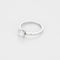 Bague 52.5 Élégant solitaire en or blanc et diamants 58 Facettes B230353