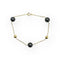 Bracelet Bracelet en or jaune 750 et hématites 58 Facettes 149067297
