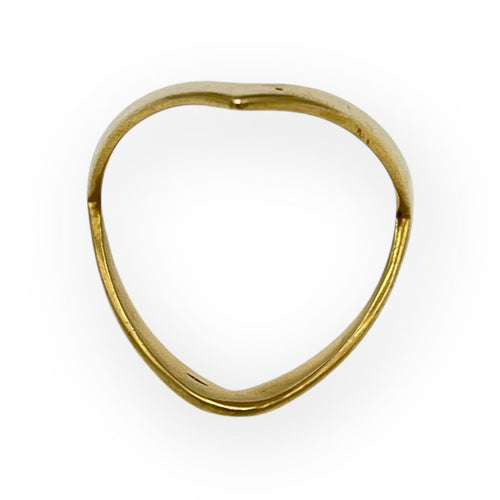 Bague 56 Bague chevron ouverte en or jaune 750 58 Facettes 149066878