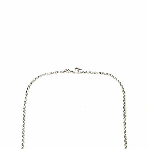 Collier Collier en or blanc pavé de diamants 58 Facettes Z15B51803