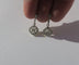 Boucles d'oreilles Boucles d’oreilles dormeuses pendantes Art déco en or jaune, platine et diamants 58 Facettes Boucles d'oreilles