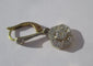Boucles d'oreilles Boucles d’oreilles dormeuses pendantes Art déco en or jaune, platine et diamants 58 Facettes Boucles d'oreilles