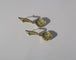 Boucles d'oreilles Boucles d’oreilles dormeuses pendantes Art déco en or jaune, platine et diamants 58 Facettes Boucles d'oreilles