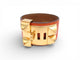 Bracelet vintage bracelet HERMES collier de chien medor cdc en cuir swift orange 58 Facettes 273457