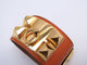 Bracelet vintage bracelet HERMES collier de chien medor cdc en cuir swift orange 58 Facettes 273457