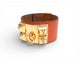 Bracelet vintage bracelet HERMES collier de chien medor cdc en cuir swift orange 58 Facettes 273457