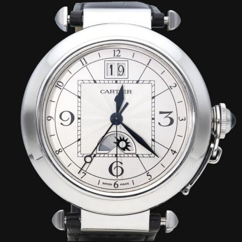 Montre Cartier Pasha - Montre automatique en acier 42 mm 58 Facettes MT45668