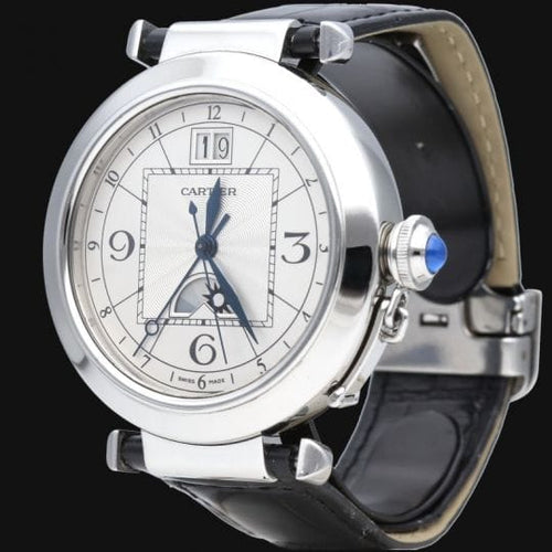 Montre Cartier Pasha - Montre automatique en acier 42 mm 58 Facettes MT45668
