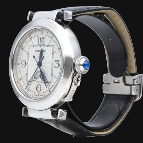 Montre Cartier Pasha - Montre automatique en acier 42 mm 58 Facettes MT45668