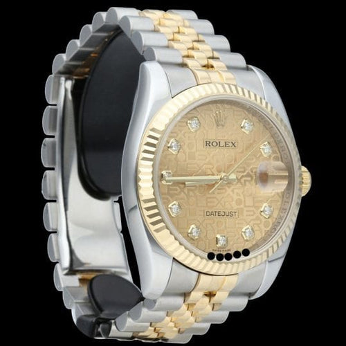 Montre Rolex Montre Date Just 36 58 Facettes MT45932